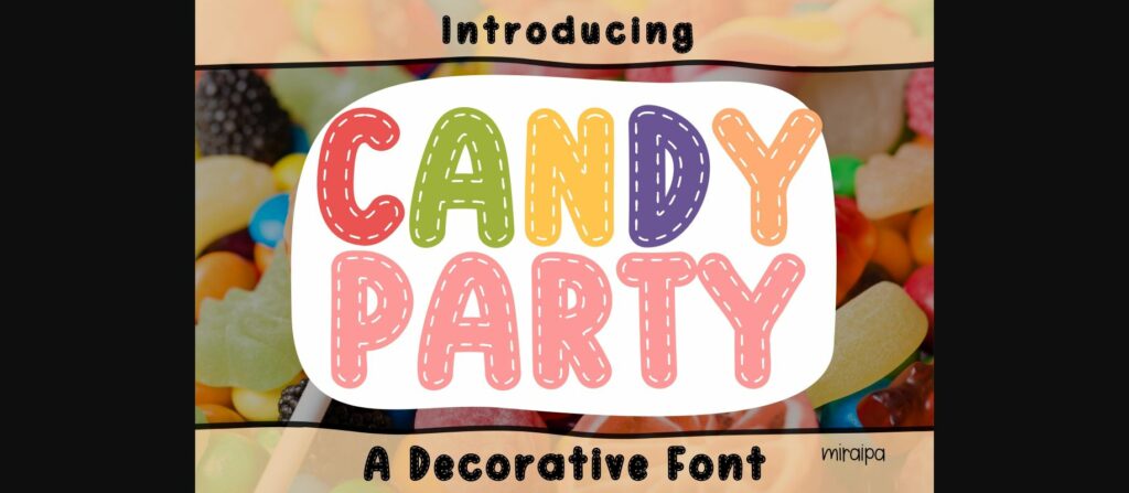 Candy Party Font Poster 1