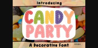 Candy Party Font Poster 1