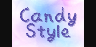 Candy Style Font Poster 1