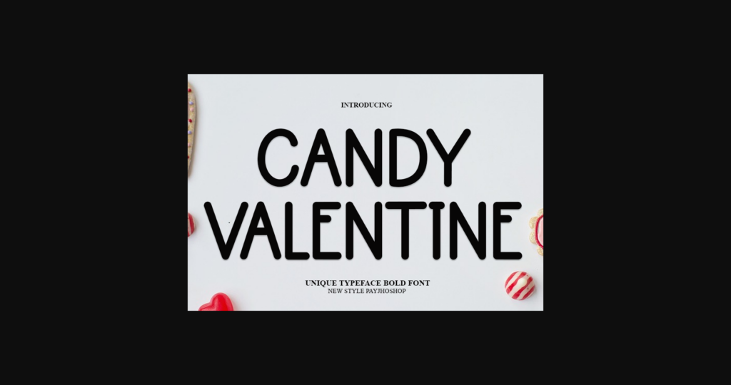 Candy Valentine Font Poster 3