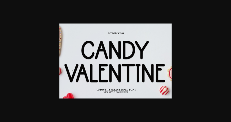 Candy Valentine Font Poster 1