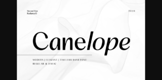 Canelope Font Poster 1