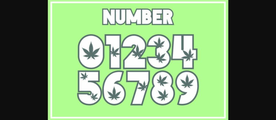 Cannabis Font Poster 5