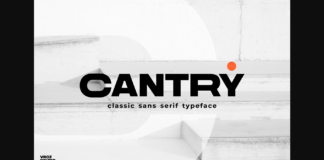 Cantry Font Poster 1