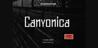 Canyonica Font Poster 1