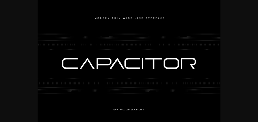 Capacitor Font Poster 3