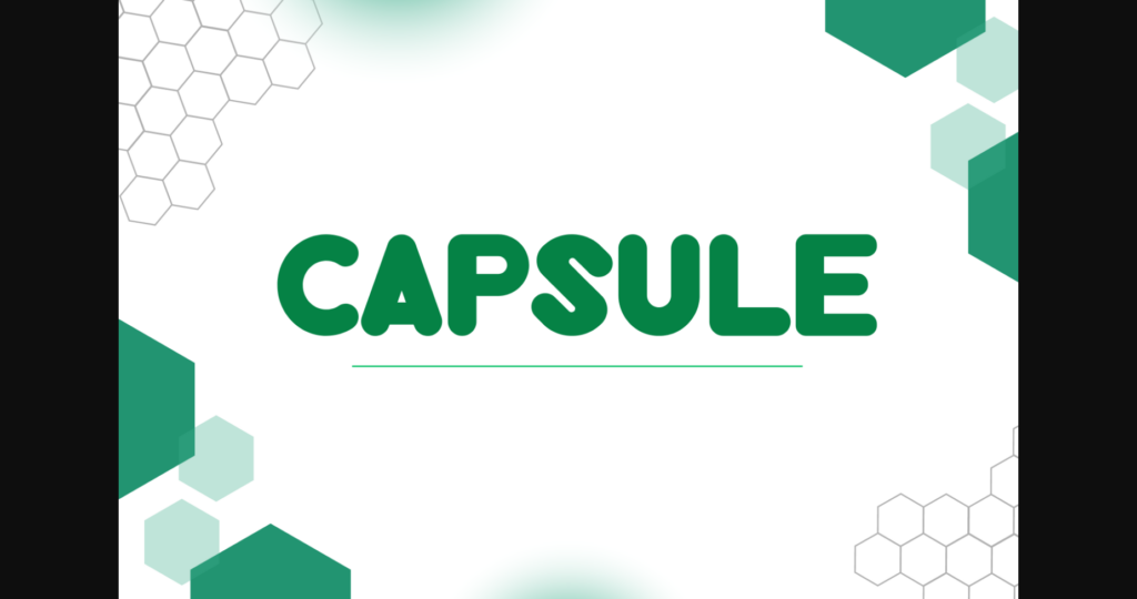 Capsule Font Poster 3