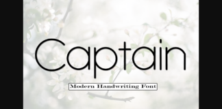 Captain Font Poster 1