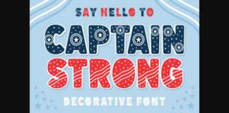 Captain Strong Font Poster 1