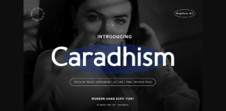 Caradhism Font Poster 1