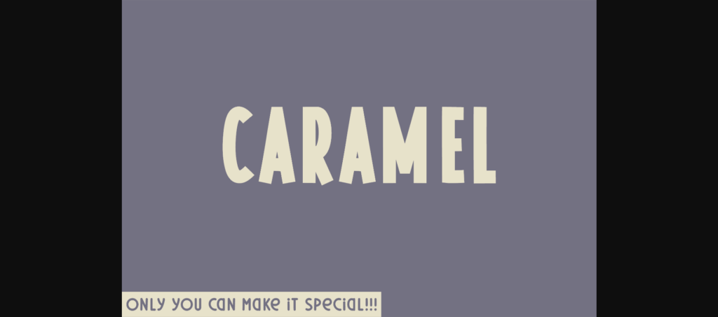 Caramel Font Poster 1