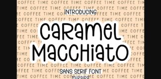 Caramel Macchiato Font Poster 1