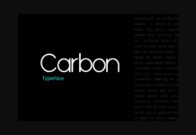 Carbon Font Poster 1