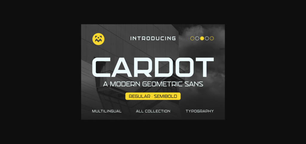 Cardot Font Poster 3