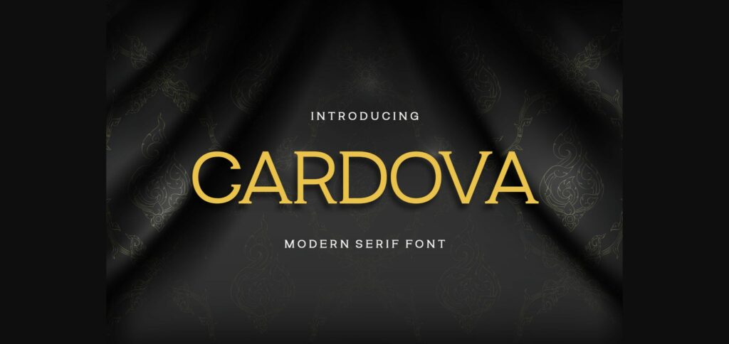 Cardova Font Poster 3