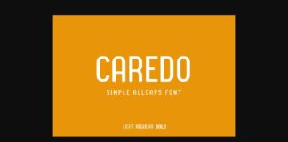 Caredo Font Poster 1