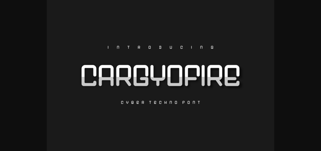 Cargyofire Font Poster 3