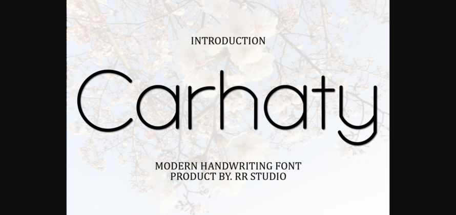 Carhaty Font Poster 3