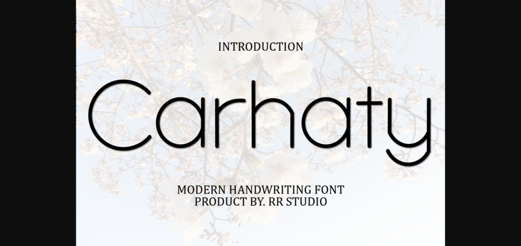 Carhaty Font Poster 1