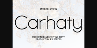 Carhaty Font Poster 1