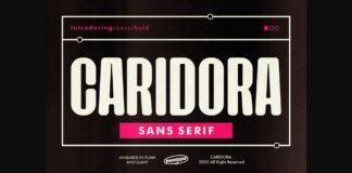 Caridora Font Poster 1