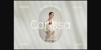 Carissa Font Poster 1