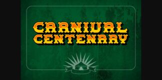 Carnival Centenary Font Poster 1