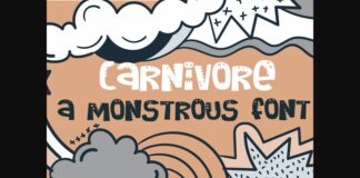 Carnivore Font Poster 1