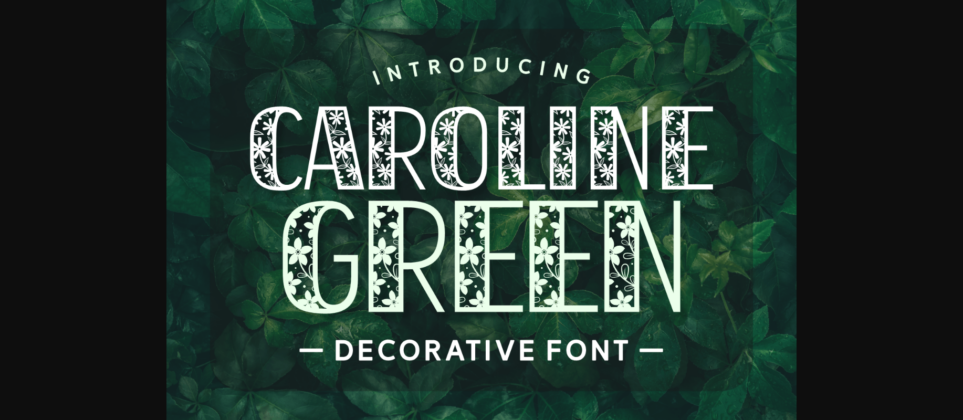 Caroline Green Font Poster 3