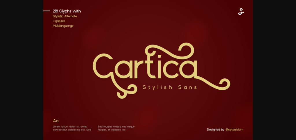 Cartica Font Poster 3