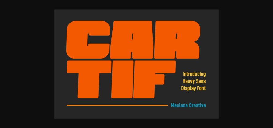 Cartif Font Poster 3