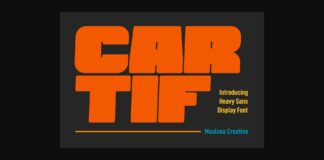 Cartif Font Poster 1