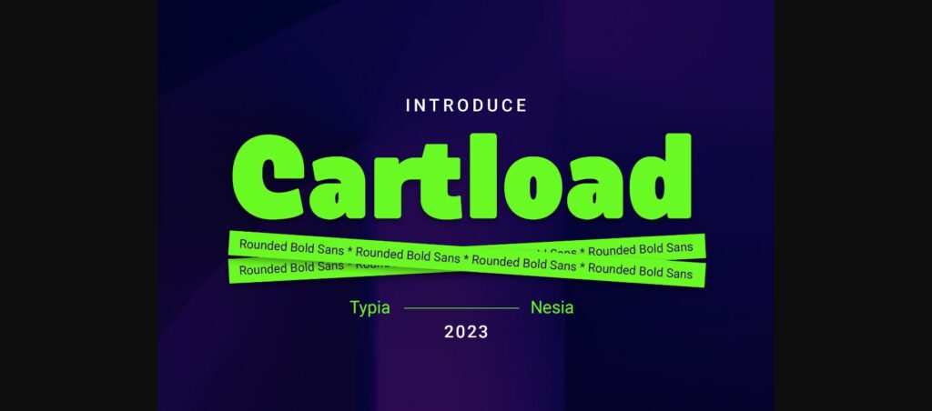 Cartload Font Poster 3