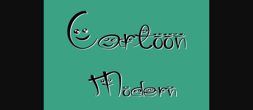 Cartoon Modern Font Poster 8