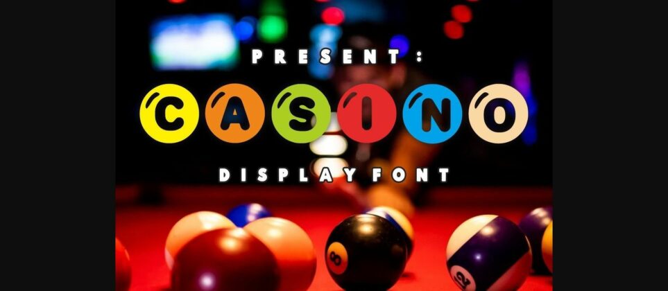 Casino Font Poster 3