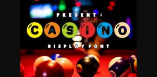 Casino Font Poster 1