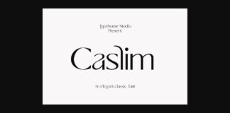 Caslim Font Poster 1