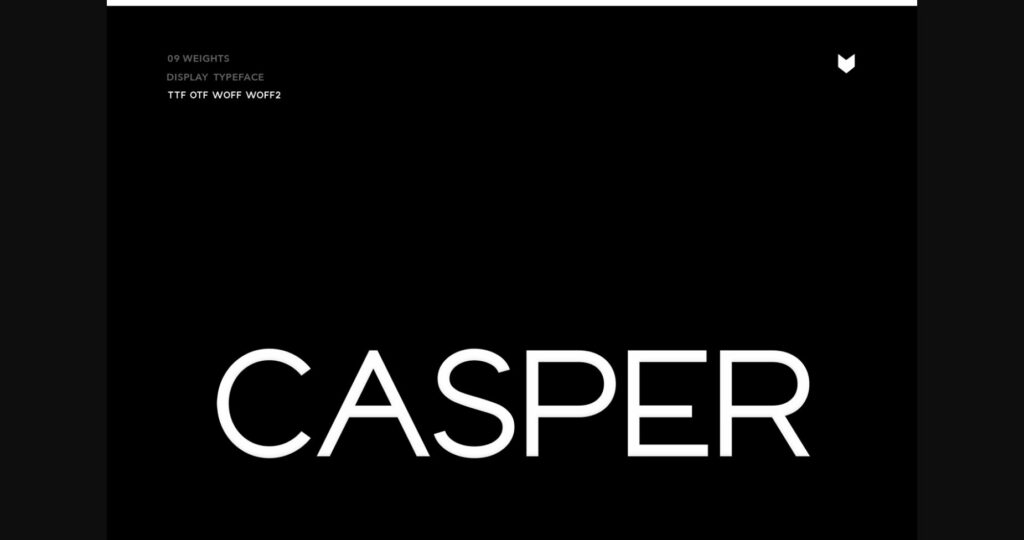 Casper Font Poster 3