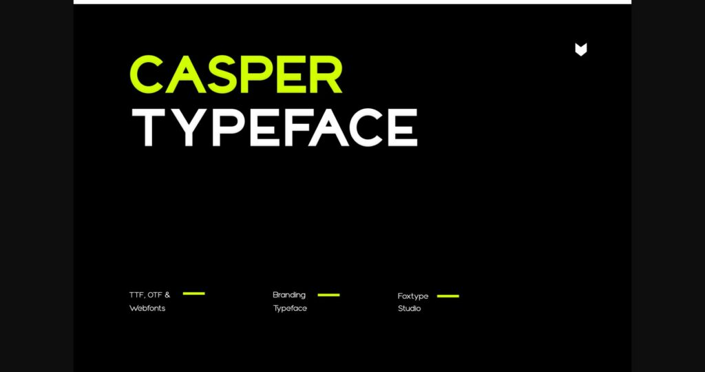 Casper Font Poster 7