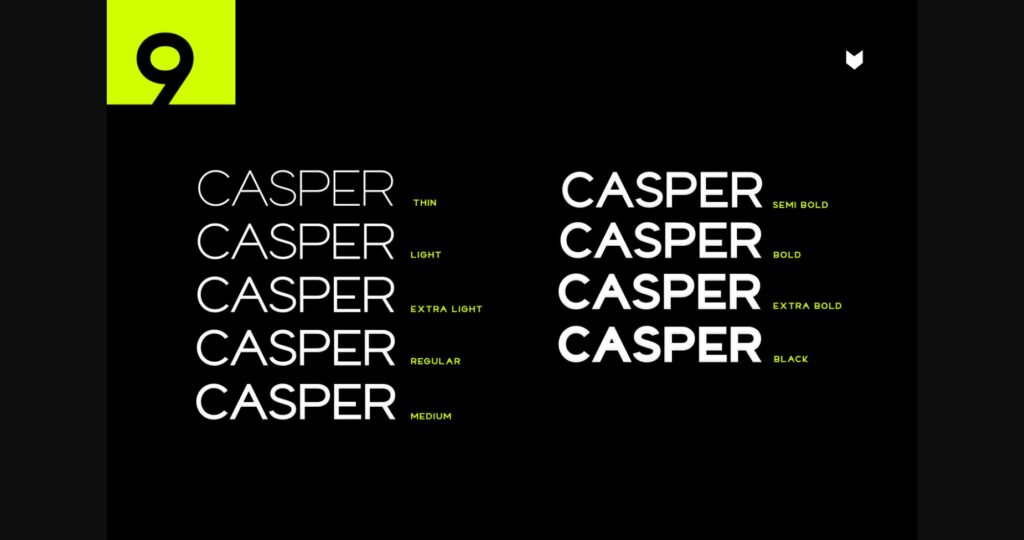 Casper Font Poster 8