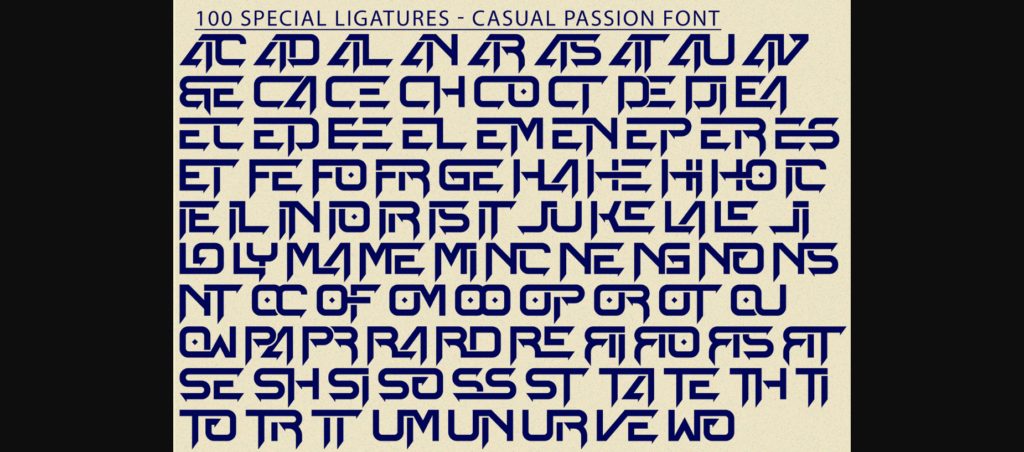 Casual Passion Font Poster 9