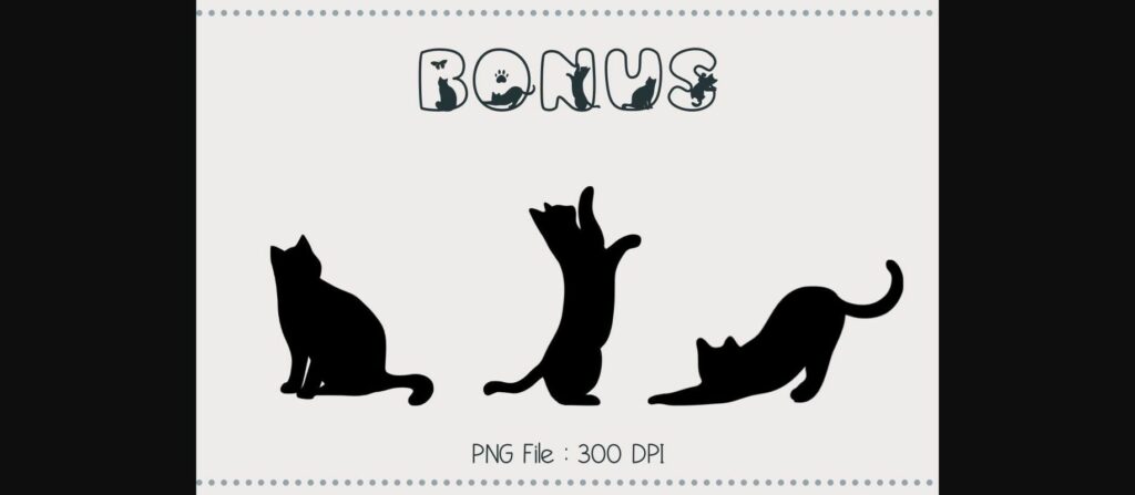 Cat Club Font Poster 9