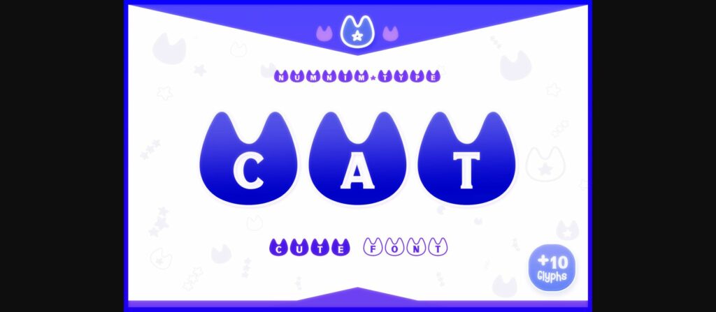 Cat Font Poster 3