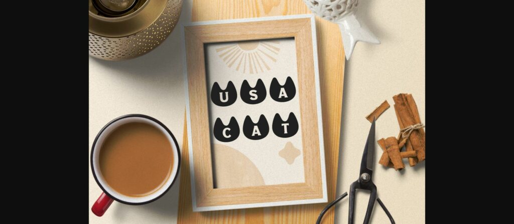 Cat Font Poster 9