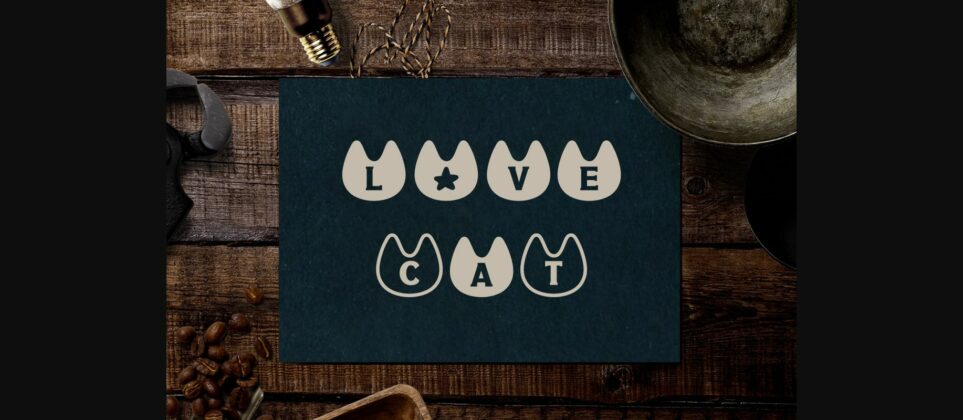 Cat Font Poster 10