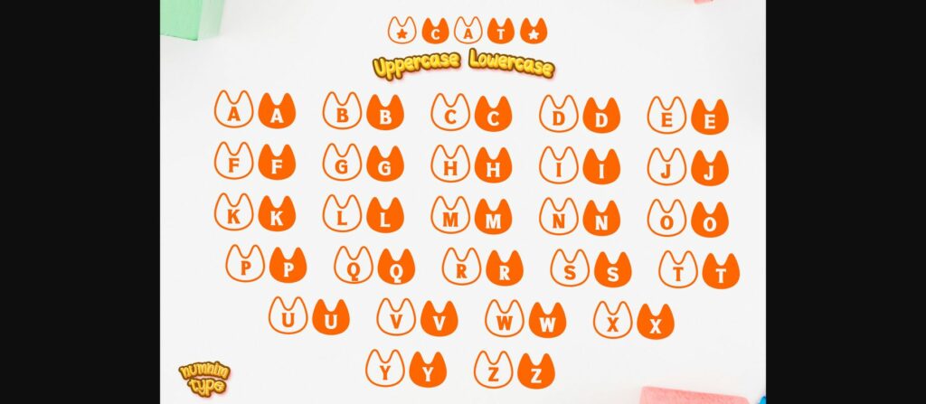 Cat Font Poster 11