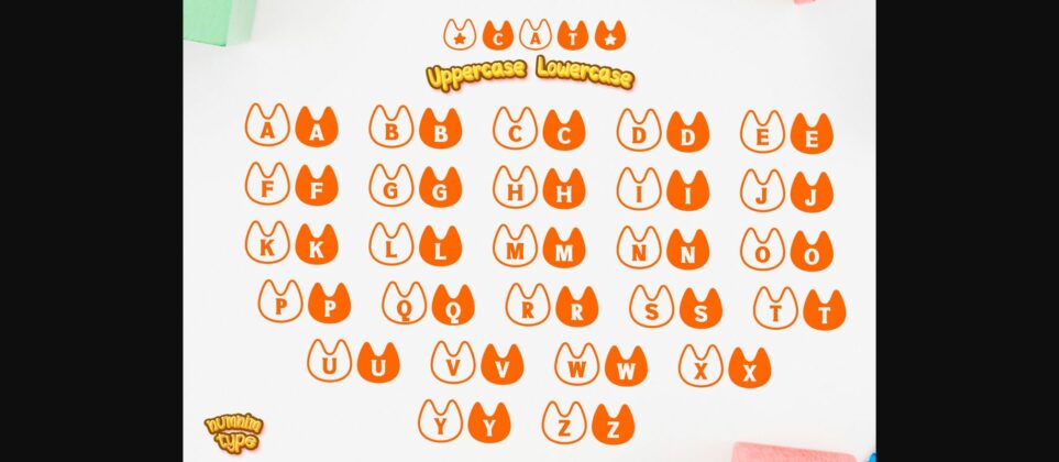 Cat Font Poster 11