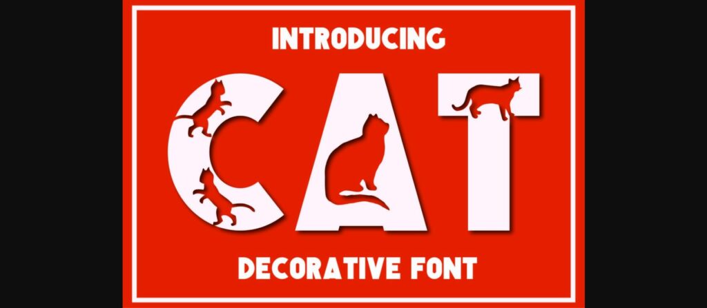 Cat Font Poster 3