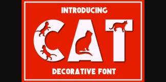 Cat Font Poster 1