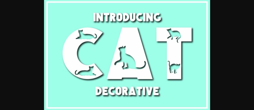 Cat Font Poster 3